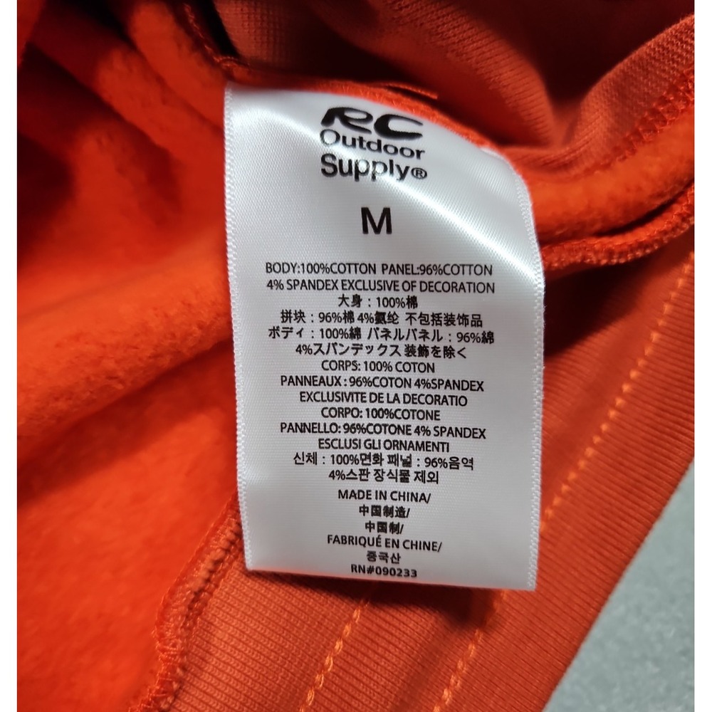 Reese Cooper Outdoor Supply RCOS Mens Orange Pullover Hoodie Size Medium NWT - Picture 6 of 9